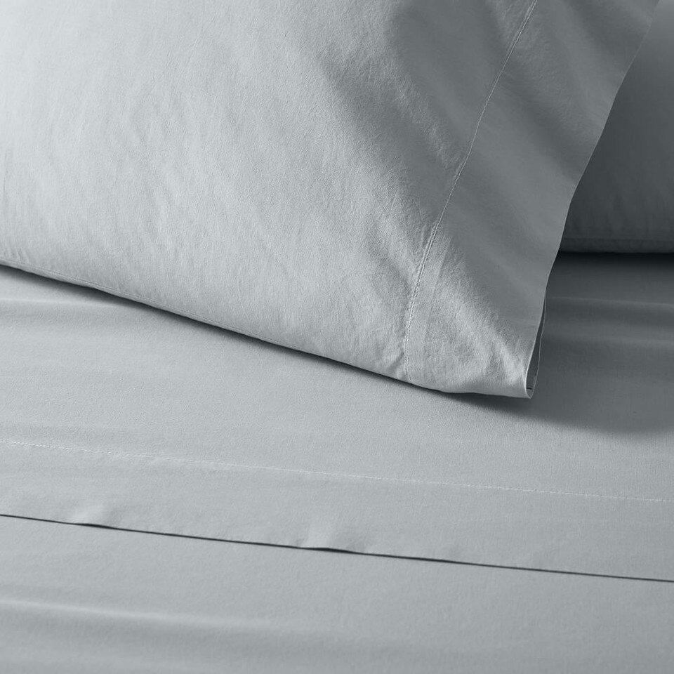 Organic Washed Cotton Percale Sheets & Pillowcases West Elm UK